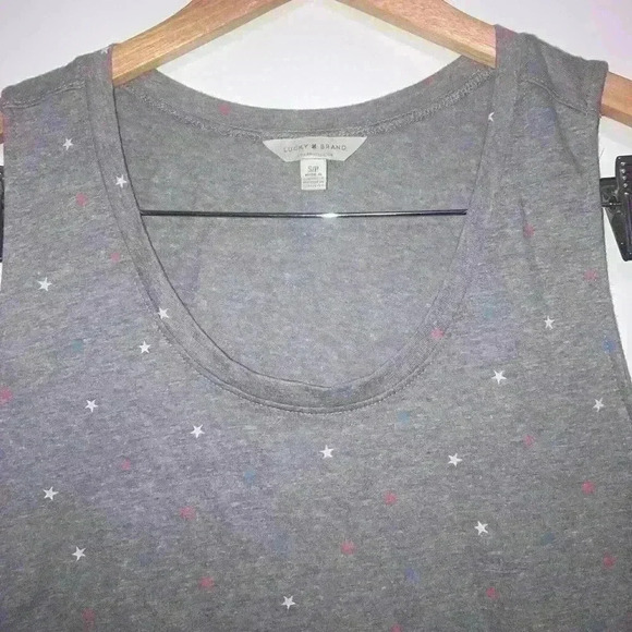 LUCKY BRAND Star print knit tank Patriotic - Picture 3 of 13